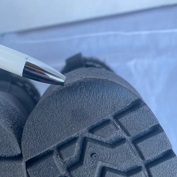 Pop Women's Black Side Zip Combat Boots - Picture 11 of 12